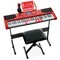 Best Choice Products 61-Key Beginners Complete Electronic Keyboard Piano Set w/ LCD Screen, Lighted Keys